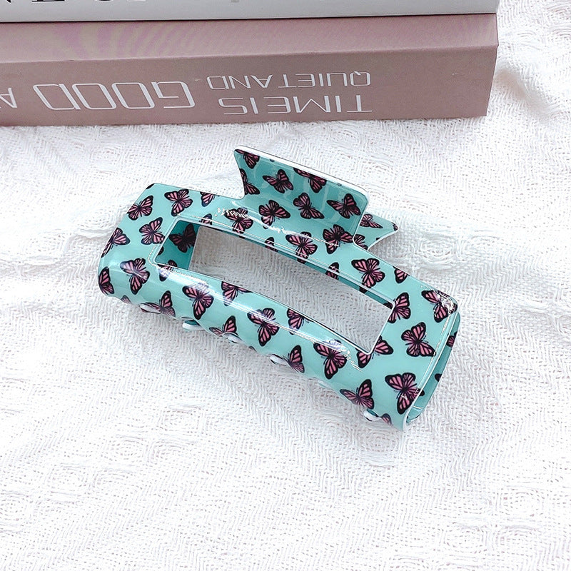 Wholesale Valentine's Day Retro Square Butterfly Hair Clip